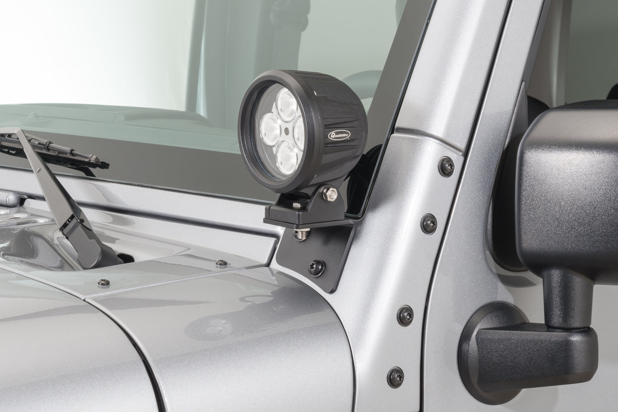 Quadratec 12110 0513 Windshield Light Mounting Bracket for 0718 Jeep